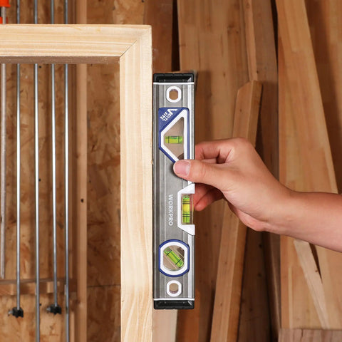 Straight Shooter 10 Inch Torpedo Level With Robust Aluminum Frame And V Groove Cut For Dead Accurate Horizontal Vertical And 45 Degree Layouts That Get The Job Done Clean Every Time