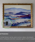 LoRa Smart Outdoor Contact Sensor And Hub Starter Kit With Plug And Play Setup for home security on framed artwork