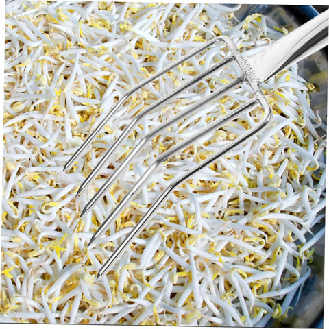 Heavy Duty Garden Fork And Small Shovel For Digging And Transplanting, Compact Stainless Steel Spade in bean sprouts
