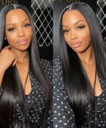 HD 2x6 Swiss Lace Closure With Melt Skin For Glueless Install, Long Deep Parting, Pre Plucked Natural Hairline, 18 Inch Human Hair