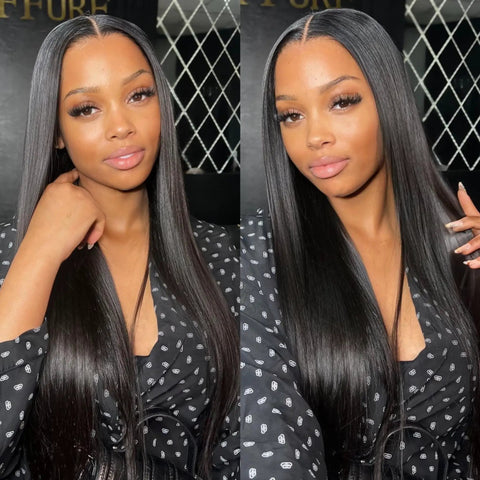 HD 2x6 Swiss Lace Closure With Melt Skin For Glueless Install, Long Deep Parting, Pre Plucked Natural Hairline, 18 Inch Human Hair