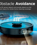 PowerDetect Self Empty Robot Vacuum With NeverStuck Tech for deep cleaning with 3D sensor on hard floors and carpets, AV2820S.