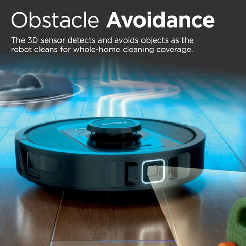 PowerDetect Self Empty Robot Vacuum With NeverStuck Tech for deep cleaning with 3D sensor on hard floors and carpets, AV2820S.