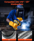Welder using Portable Handheld ARC Welder 20 To 120 Amp With 5 Level Current Adjustment for 1/16 To 1/8 Inch Welding Rods on metal