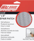 Drywall Patches Kit With Rustproof Aluminum Plate Self Adhering Mesh For Quick Wall Repairs No Pre Plaster Needed Made In The USA Patch package