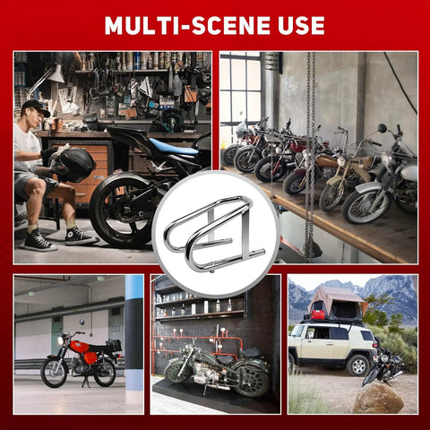 Heavy Duty Motorcycle Wheel Chock Stand Fits 5.5 Inch Wide Tires Portable Removable Chock For Trailer And Garage Silver One Pack