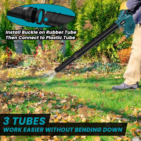 18V Cordless Leaf Blower With Brushless Motor, 6 Variable Speeds Up To 180 MPH, 2-In-1 Blower And Vacuum, Tool Only Battery Not Included