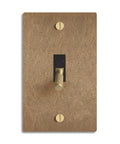 Solid Brass Toggle Switch 1 Gang Vintage Brass Decor 15A 120V Brass Plated Single Pole Classic Industrial Style For Home Office Studio And Retro Interiors