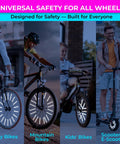 Dope 72 Piece Bike Spoke Reflectors Gift Pack With 8Cm Reflective Clips For Bicycles 360 Degree High Visibility Night Safety