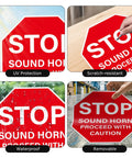 5 Pack Stop Noise Sign Proceed With Caution Traffic Floor Sticker 17 By 17 Inches Anti Slip Self Adhesive Vinyl Waterproof
