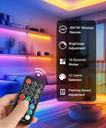 Rgb Led Strip Lights Kit with 3 Short 1.64 Foot Strips Dimmable 5050 Color Changing Tape Lights for TV Backlight Display