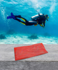 PVC Mesh Diving Tank Sleeve Anti Scratch Protective Cover For 12L Cylinders Adjustable Fit Up To 18cm Diameter Orange Protects
