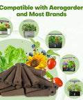 86 Piece Hydroponic Pods Kit With 600ml A And B Nutrients 40 Grow Sponges 40 Labels 1 Tweezer for indoor gardening setup