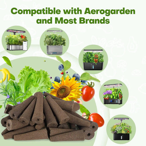 86 Piece Hydroponic Pods Kit With 600ml A And B Nutrients 40 Grow Sponges 40 Labels 1 Tweezer for indoor gardening setup