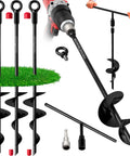 Heavy Duty 18 Inch Ground Anchors Set Of 4 Screw In Stakes for tie downs and outdoor shelters with auger spiral design and tools