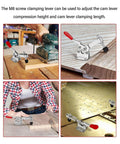 Beefy Heavy Duty Toggle Clamp With 500 Lb Holding Capacity Quick Release Horizontal Clamp Featuring Anti Slip Rubber Tips