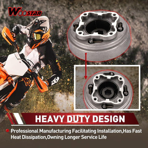 18 Teeth Manual Clutch Assembly Replacement For 50cc 70cc 90cc 110cc 125cc Chinese Dirt Pit Bikes Fits Taotao Hellcat 125cc Pocket Bikes And Similar Mini Dirt Bikes Durable 115mm Diameter For Easy Install