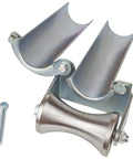 Heavy Duty Cable Puller Sheave Featuring Dual Bearings For Hassle Free Wire Feeding Through Tight 3 Inch Conduits While Protecting Line Integrity On Rough Job Sites, showing dual bearing steel sheave with galvanized finish.