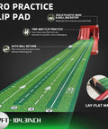 Indoor Golf Putting Mat With Auto Ball Return And 8.7 Feet Of Realistic Green Speed For Multiplayer Home Practice Easy Setup