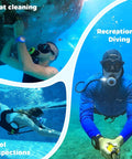 Diverse uses of 1L Mini Scuba Tank Portable Diving Cylinder for Boat Cleaning, Recreational Diving, and Pool Inspections