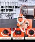Mini Jewelry Polisher Tumbler With 3 Kg Capacity And 0 To 60 Minute Timer 5 Speed Rotary Finisher displaying control panel and polycarbonate drum