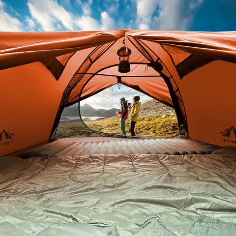 2 Person Backpacking Tent Waterproof Lightweight Camping Tent For Two People Hiking Outdoor Mountain With Aluminum Poles Rainfly