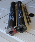 Heavy Duty Garage Door Torsion Springs Set 207 X 2 In X 22 In With Winding Bars Left And Right Pair Black Coated