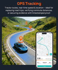 2.7K Front Dash Cam With Optional Rear Camera For Cars Featuring Sony IMX335 Sensor, GPS tracking on smartphone app