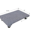 Beast Mode Heavy Duty Moving Furniture Dolly Cart 24x16 Inch With 1000 Lb Capacity Ultra Sturdy Hardwood Platform Four Rugged PP Swivel Casters Roll Smoothly Across Concrete Tile And Wood Floors Ideal For Moving Heavy Sofas Appliances And Gear. hardwood dolly 24.25 x 16 in, 5 in high