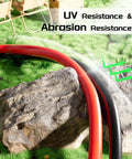 Heavy Duty Solar Panel Wire Set 50 Ft Black And Red 10 AWG PV Tinned Copper Extension Cable with UV resistance outdoors
