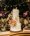 Gold Butterflies Wall Decor Kit With 72 Removable Wall Stickers In 3 Styles And 3 Sizes for cake decor at an outdoor event