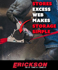 Using Red 1 Inch By 10 Foot Retractable Ratcheting Tie Down Straps Set Of Four With Storage Bag 1200 Pound Load Capacity One Button Release Automatic Retraction Keeps Gear Secure And Neat on tool storage