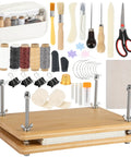 50 Piece Book Binding Kit For Newbies Complete DIY Set With Tools And Clear Instructions Includes Book Press Wax Thread Needles Awl