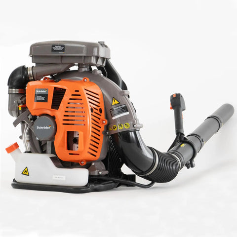 Gas Backpack Leaf Blower Delivers 3.7 HP Power From 63.3cc Engine With Up To 230 MPH Airspeed And 920 CFM For Quick Wet And Dry Debris Cleanup, Ultra Light At 19.5 Pounds, SR 6400L Backpack Blower Pro Ready product side view