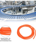5mm Diameter Polyurethane Round Belt, 3 Meters Long Orange Smooth Surface Drive Belt For Transmission Systems in industrial setting
