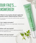 Top Shelf Peptide Eye Cream That Hits Different For Dark Circles And Fine Lines With Hyaluronic Acid And Vitamin B5, displayed with FAQs.