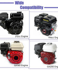 Compatibility chart for high compression cylinder head gasket kit 010 70mm for Predator 212cc 224cc 196cc GX160 GX200 gas engines.