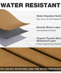 Waterproof layers of Beefy Heavy Duty Canvas Tarp 10x12 Ft 12 Oz 350 GSM Polyester Canvas Water Resistant With Rustproof Grommets