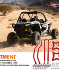 High Clearance Rear Radius Arms For 2014 And Up RZR XP 1000 And XP 4 1000 Beefed Up Heavy Duty Steel A Arms With Carbon Steel Bushings And Adjustable Heim Joints For Tough Trails Rock Crawling And Off Road Performance on Polaris RZR XP 1000