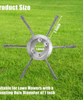 7 Inch Gas Trimmer Head Universal Steel Wire Weed Eater Brush Cutter Head With Install Kit Heavy Duty Replacement, dimensions shown