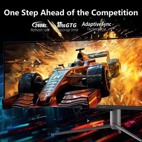 UltraWide 49 Inch Gaming Monitor 5120x1440 QHD 240Hz Refresh Rate Curved VA Panel 32:9 Ultrawide For Gamers HDR400