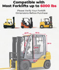 KEMIMOTO forklift rain cover with rear window, PVC cab enclosure, waterproof, fits up to 6000 lb, Amazon.