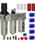 Badass High Flow 3/4 Inch NPT Air Compressor Dryer System With Three Stage Coalescing Filtration and Water Separator Regulator parts and accessories.