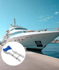 Adjustable Boat Trailer Roller Bracket Kit With Keel Guide For Marine Vessel Hull Support Steel Rubber Sealed Bearing Single Person Operation Makes Loading A Breeze Hassle Free Launching With Heavy Duty Gear For Smoother Rides Ready To Go, blue roller bracket on yacht dock