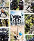 Tree Climbing Gear Set With Adjustable Belt And Steel Core Flip Line Pro Grade Foot And Ankle Straps Gloves Replacement Screws And Hex Wrench