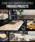 One Gallon Epoxy Resin Kit For Countertops And Bar Tops Delivers A Hella Glossy Shine used on various finished countertop projects.