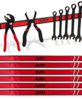 Magnetic Tool Strip Set 18 Inch Heavy Duty Tool Bar Garage Organizer Rack 6 Pack Large Magnet Bars holding tools