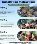 Installation steps for All In One Heavy Duty Maintenance Filter Kit For 3025E 3032E 3036E 3038E Compact Utility Tractors Compatible With John Deere