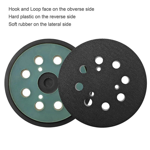 Five Inch Hook And Loop Replacement Sander Pad For Orbit Sanders 343 343K 390 390K 382 343VSK With 8 Hole Pattern
