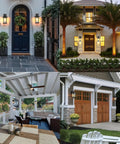 Two Pack Outdoor Wall Light With Dusk To Dawn Sensor Motion Mode And One Button Control Black Exterior Wall Mount Lights